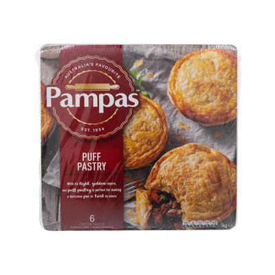 PAMPAS Puff Pastry, 1kg – Vegan, Australian
