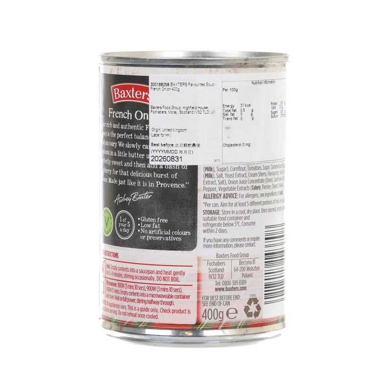 BAXTERS Favourites Soup - French Onion (400g)