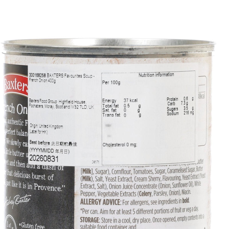 BAXTERS Favourites Soup - French Onion (400g)