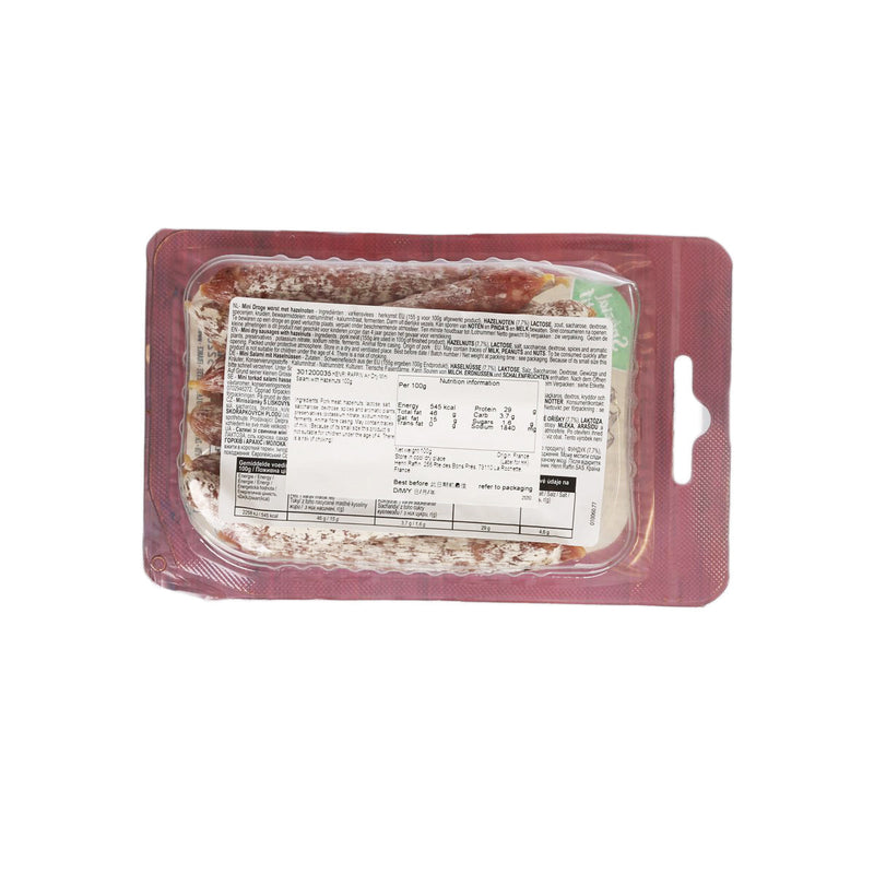 HENRI RAFFIN Air Dry Mini Salami with Hazelnuts  (100g)