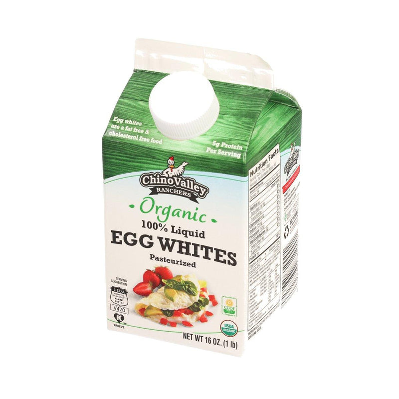 CHINO VALLEY Pasteurized Organic 100% Liquid Egg Whites  (16oz)