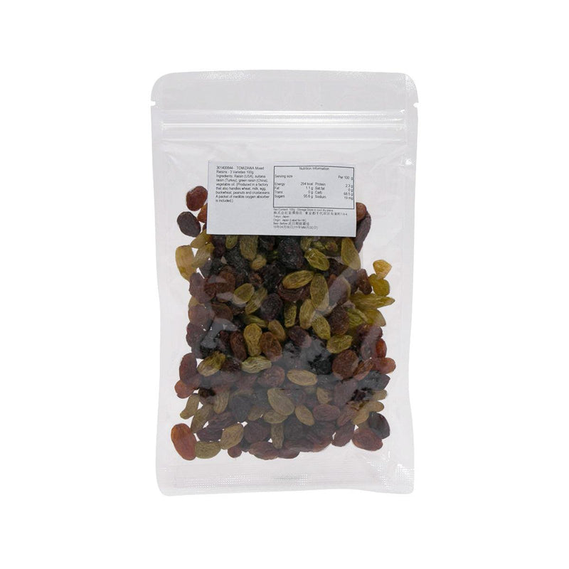 TOMIZAWA Mixed Raisins - 3 Varieties  (100g) - city&