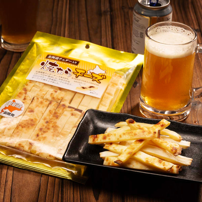 HASESHOKUHIN Hokkaido Grilled Cheddar Cheese with Dried Cod Fish  (140g)