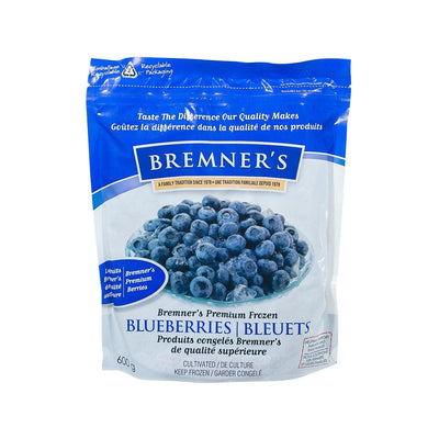 BREMNER'S Frozen Blueberries, 600g – Premium Quality