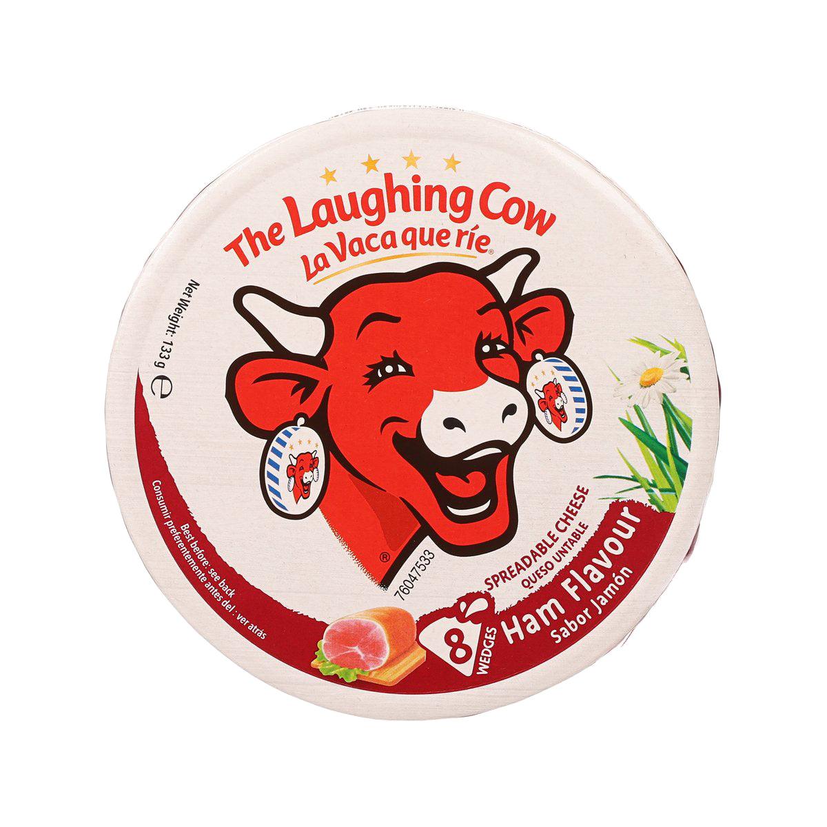 Laughing Cow 8 Portions Spreadable Cheese Ham Flavour 133g City