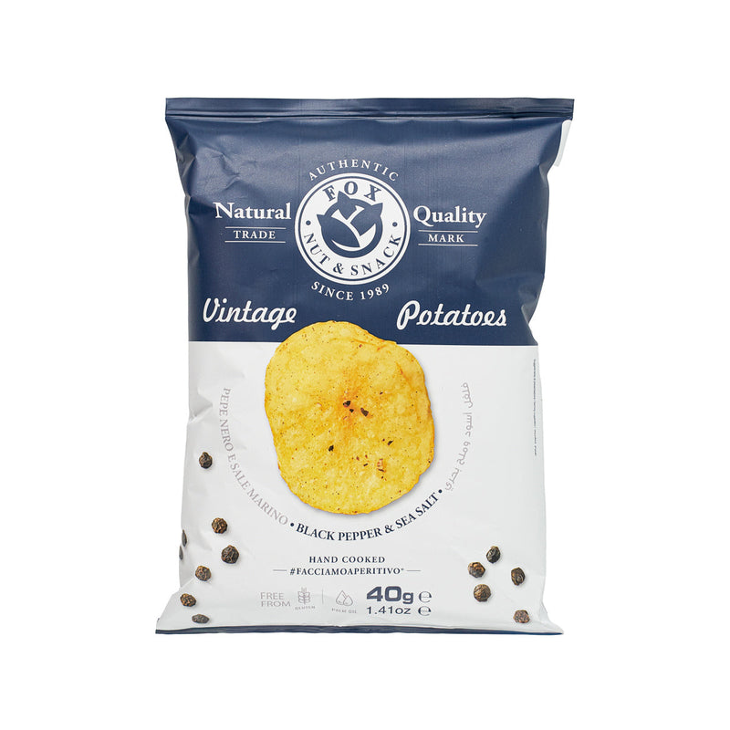 FOX 黑胡椒海鹽味薯片  (40g)