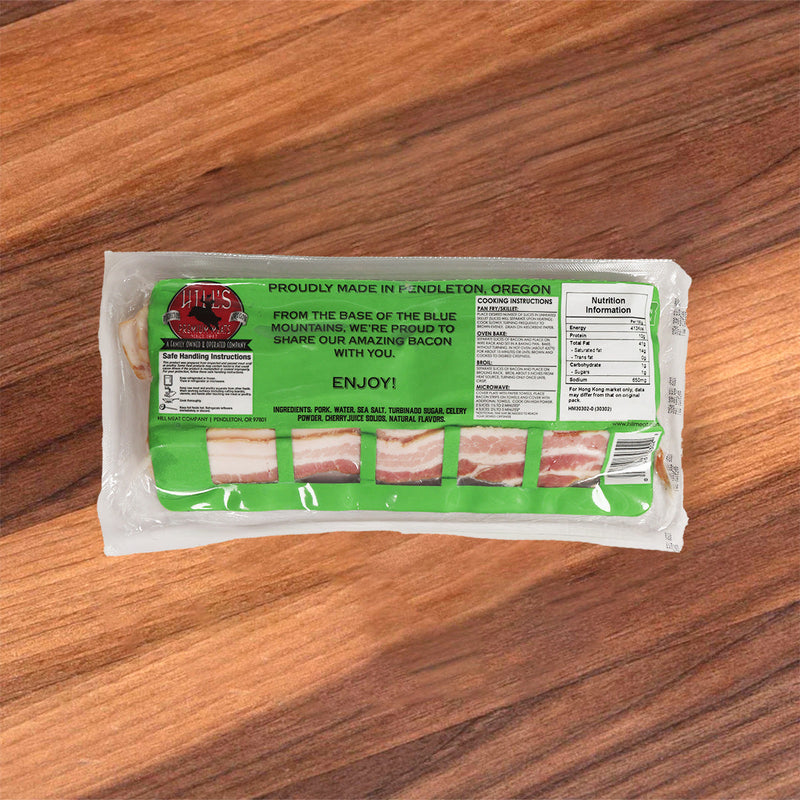 HILLSMEAT Uncured Applewood Smoked Bacon  (340g)