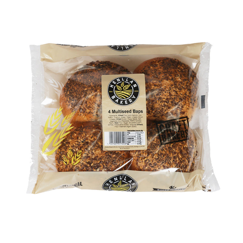 HENLLAN Multigrain Baps  (4pcs)