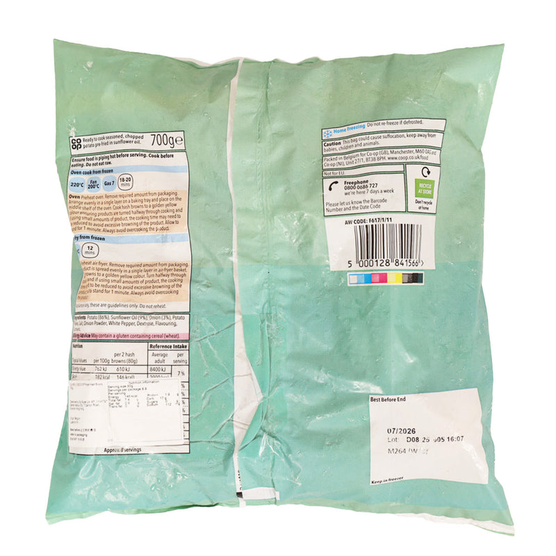 CO-OP Frozen Hash Browns  (700g)