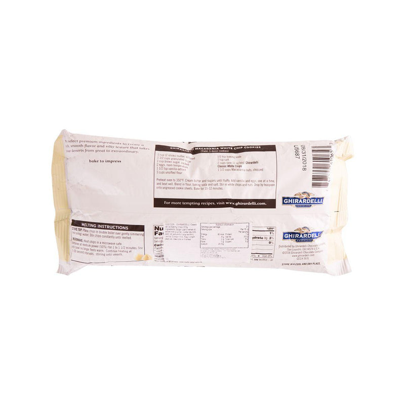 GHIRARDELLI Classic White Baking Chips  (312g)
