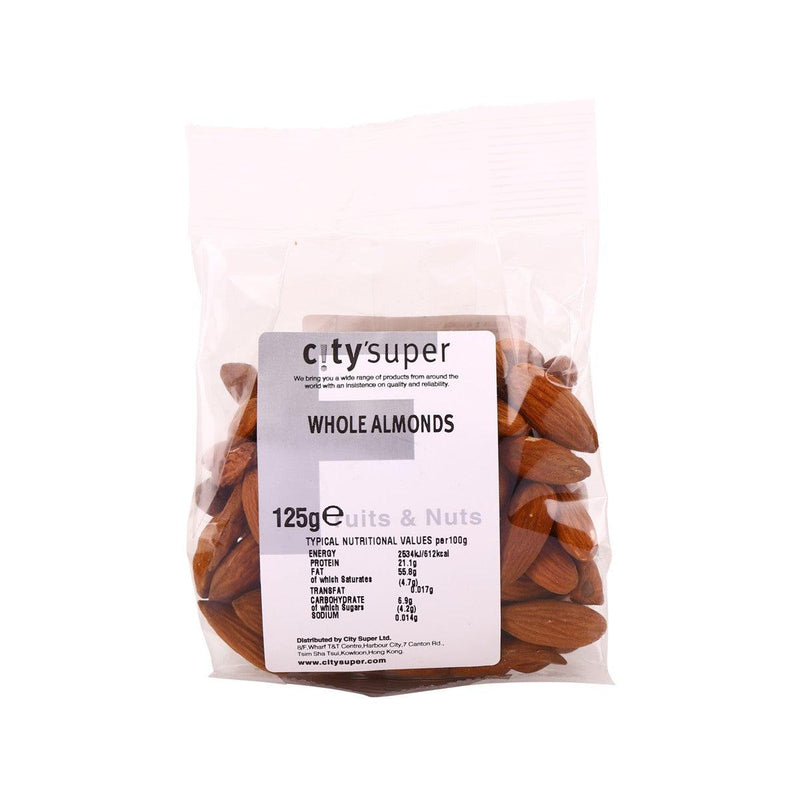 CITYSUPER 原粒杏仁 (125g)