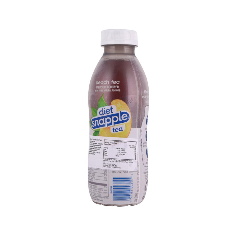 SNAPPLE Zero Sugar Peach Flavored Tea  (473mL)