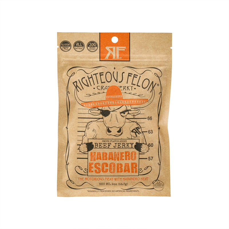 RIGHTEOUS FELON Habanero Escobar Beef Jerky  (56.7g)