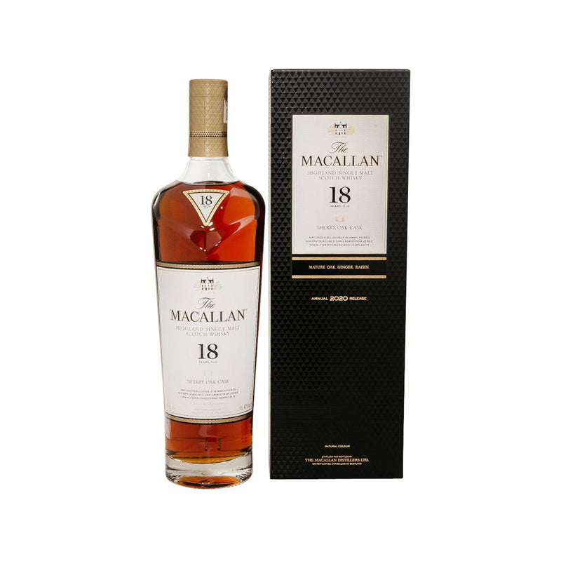 MACALLAN 18 Years Od Sherry Oak Single Malt Whisky 700mL (700mL)