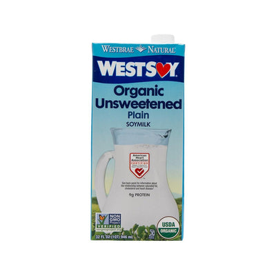 WESTSOY Organic Unsweetened Soymilk  (946mL) - city'super E-Shop