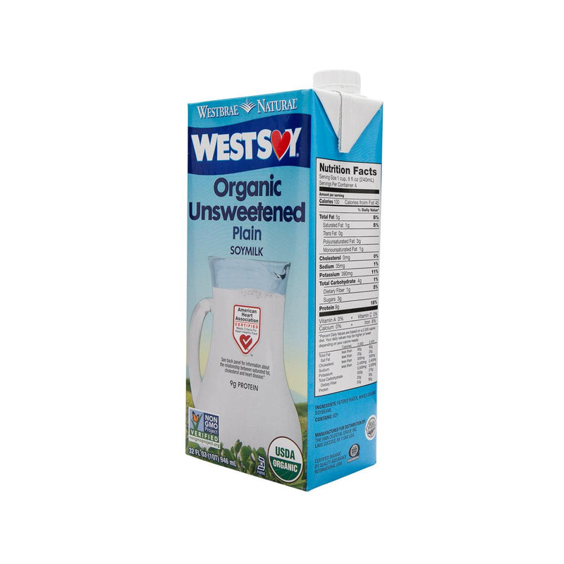 WESTSOY Organic Unsweetened Soymilk  (946mL) - city&