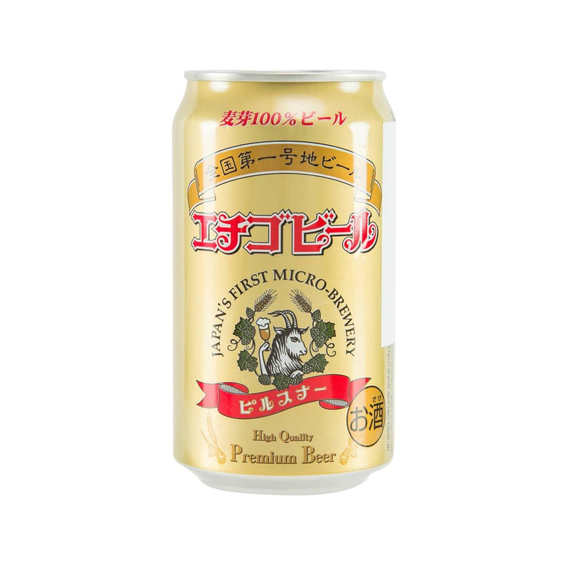 越後啤酒 比爾森啤酒 (酒精濃度5%) (350mL)