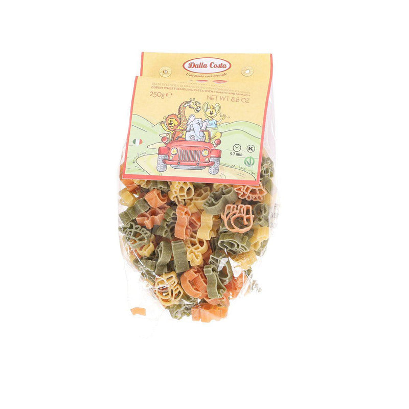 DALLA COSTA Zoo Pasta, 250g – Tomato & Spinach