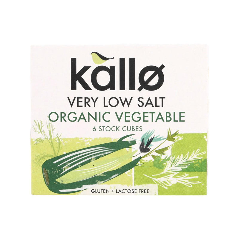 KALLO Organic Very Low Salt Vegetable Stock Cubes (6pcs)