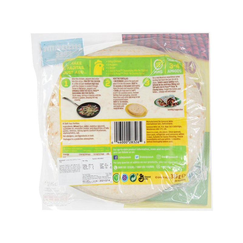 OLD EL PASO Soft Flour Tortillas  (326g)