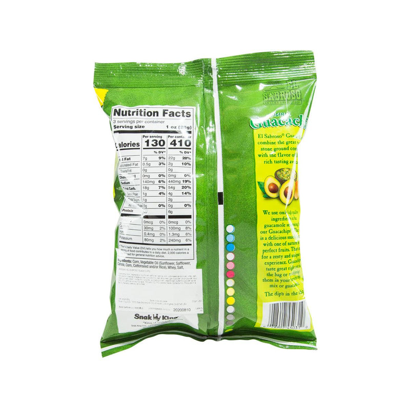 EL SABROSO Original Guacachip - Guacamole Flavored Tortilla Chips  (85g)