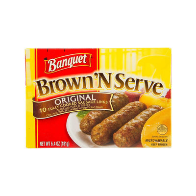 Banquet Original Pork Sausage, 181g – Gluten-Free