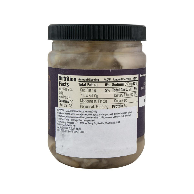 LASCCO Wine Sauce Herring  (340g)