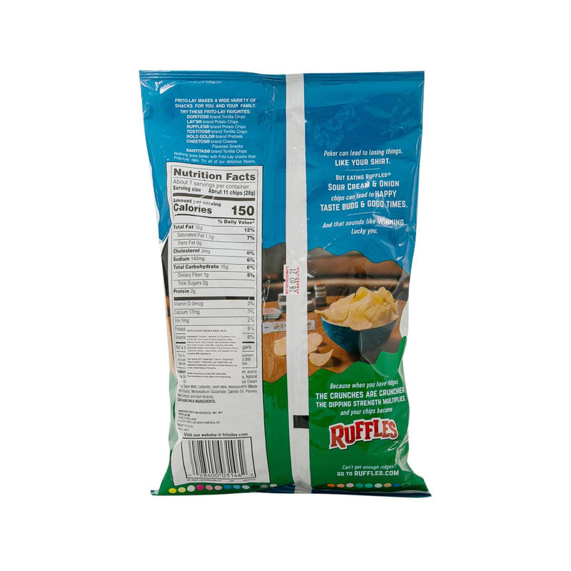 RUFFLES Potato Chips - Sour Cream & Onion Flavored  (180g)