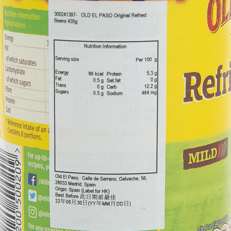 OLD EL PASO Refried Beans - Mild  (435g)