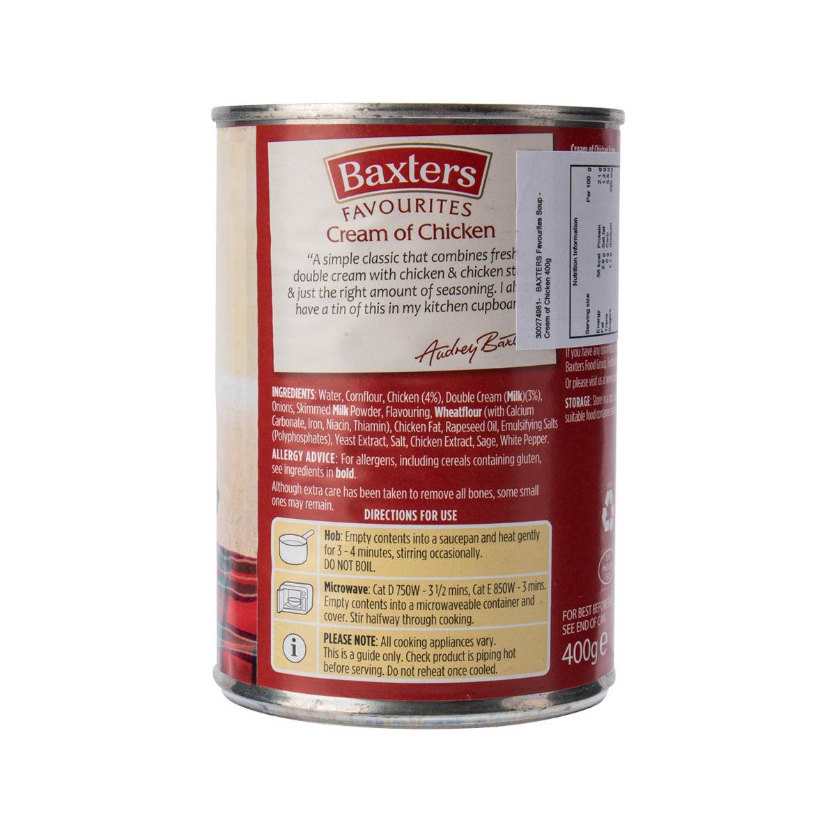 BAXTERS Favourites Soup - Cream of Chicken (400g) – city'super ...