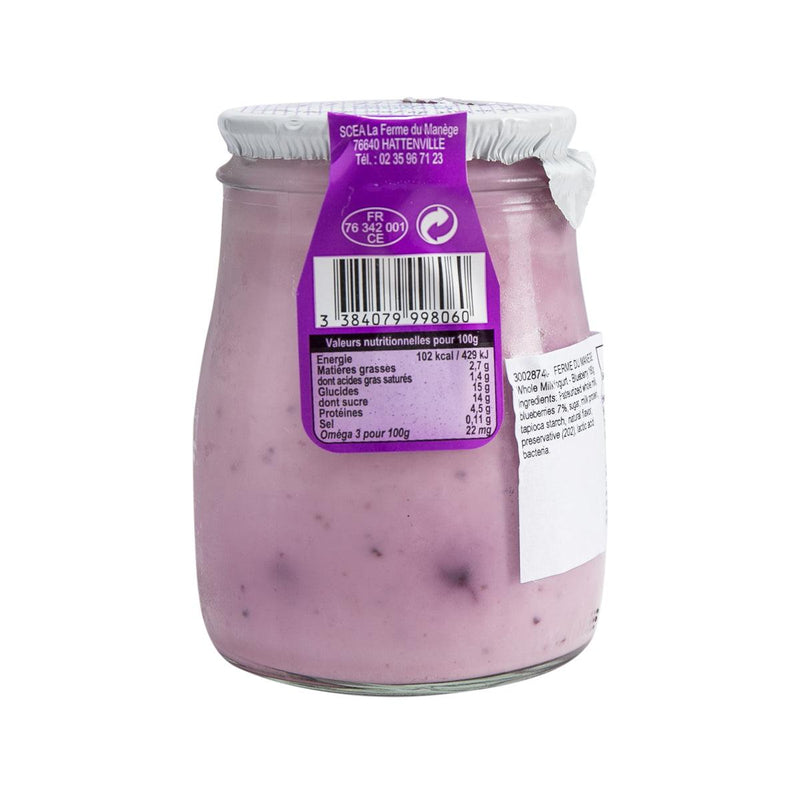 FERME DU MANEGE Whole Milk Yogurt - Blueberry  (180g)