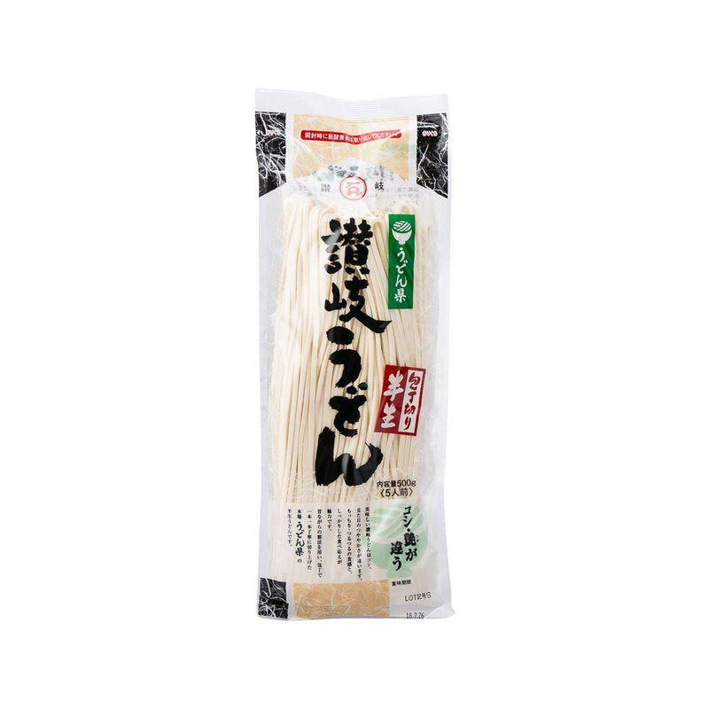 石丸製麺 石丸半生粗讚岐烏冬  (500g)