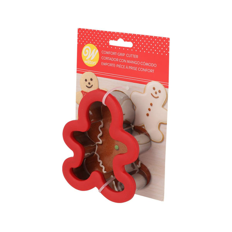 WILTON Gingerbread Boy Comfort Grip Cutter - city&