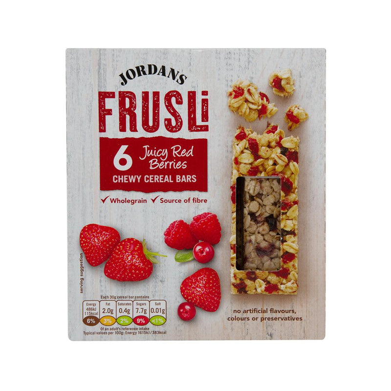 JORDANS Frusli Chewy Cereal Bars - Juicy Red Berry (180g)