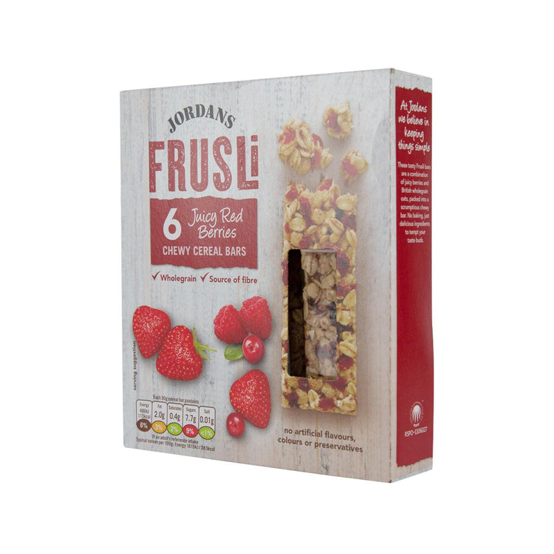 JORDANS Frusli Chewy Cereal Bars - Juicy Red Berry (180g)