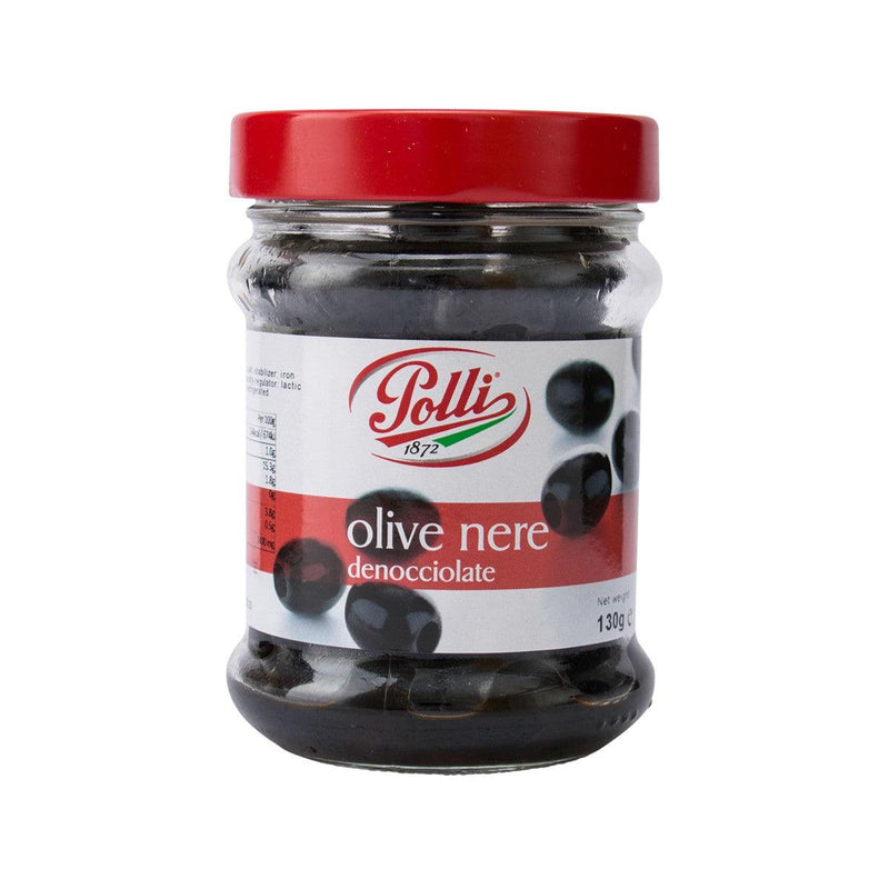 POLLI Pitted Black Olives  (130g)