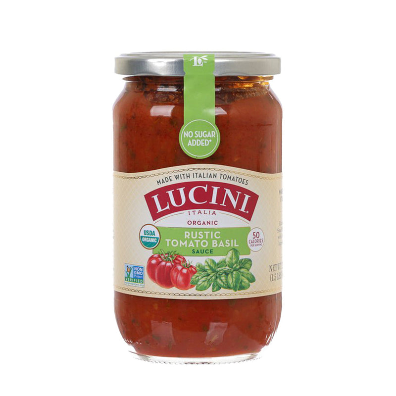 LUCINI Organic Rustic Tomato Basil Sauce  (680g)