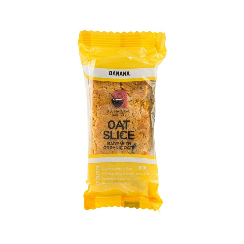 ALL NATURAL BAKERY Oat Slice - Banana  (100g)