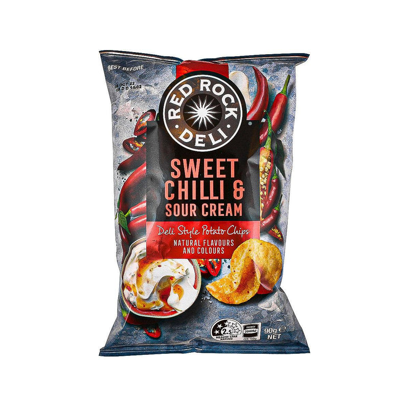 RED ROCK DELI Sweet Chilli & Sour Flavoured Cream Potato Chips  (90g)