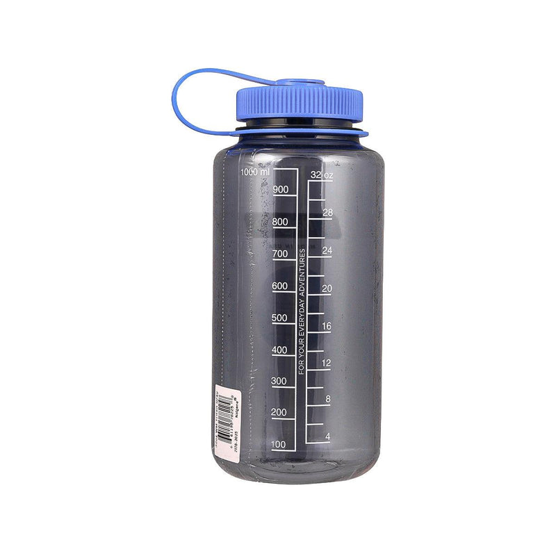 NALGENE Sustain Tritan Wide Mouth Water Bottle 32oz with Loop-Top Closure - Gray/Blue