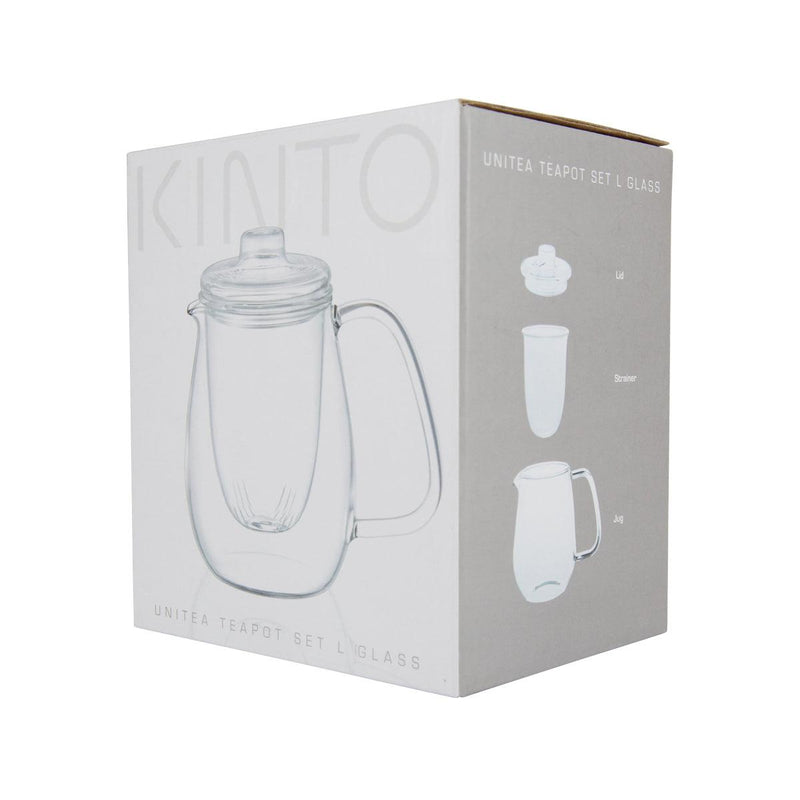 KINTO Unitea Glass Tea Pot with Strainer 600mL