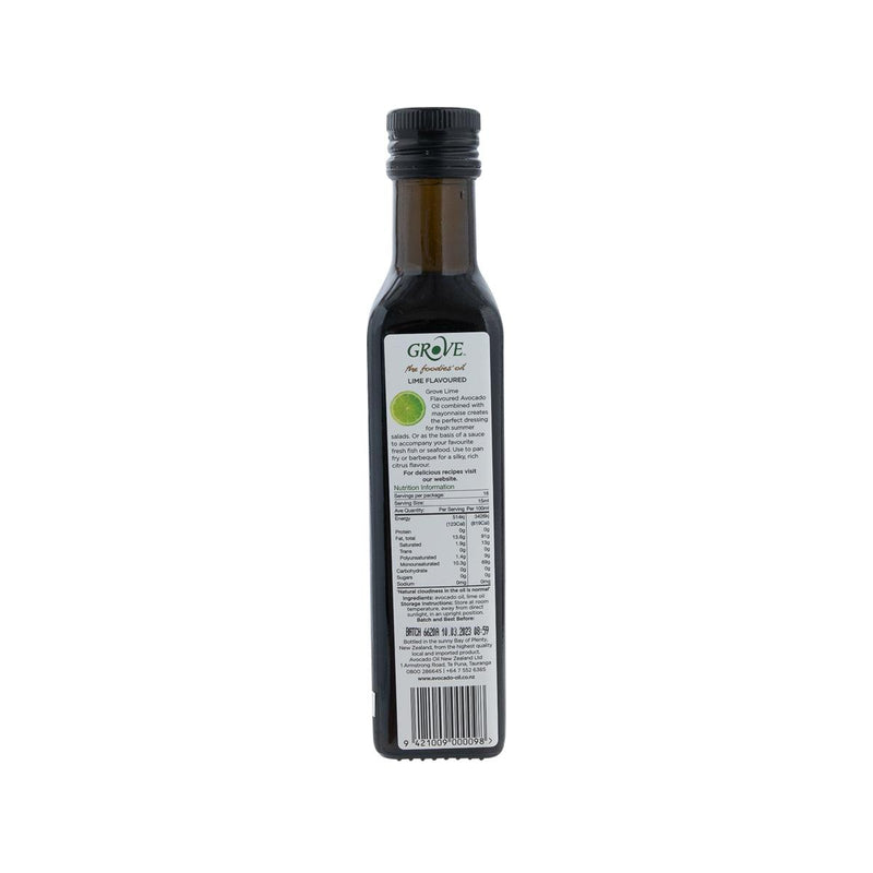 GROVE Extra Virgin Avocado Oil Infused with Lime  (250mL)