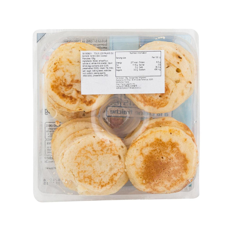 TOUS LES PALAIS DU MONDE 16 Mini Blini Cocktail Pancakes  (135g) - city&