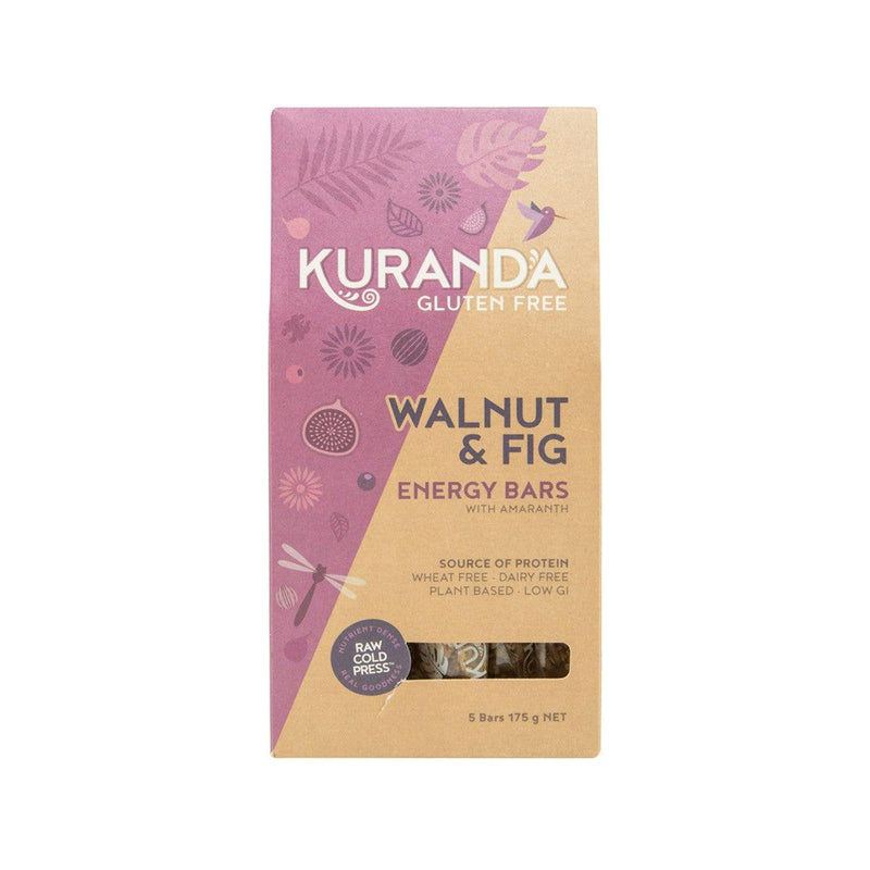 KURANDA Walnut & Fig Energy Bars with Amaranth  (175g)