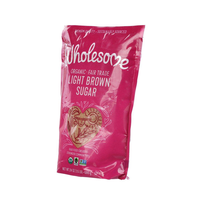 WHOLESOME SWEETENERS Organic Light Brown Sugar  (680g)