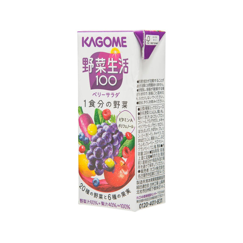 KAGOME 野菜生活100 Berry Salad 蔬菜水果汁 (200mL)