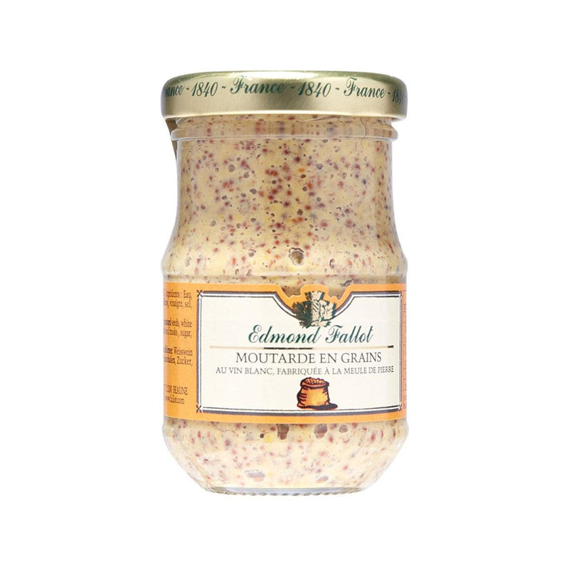 EDMOND FALLOT Seed Style Mustard with White Wine  (105g)