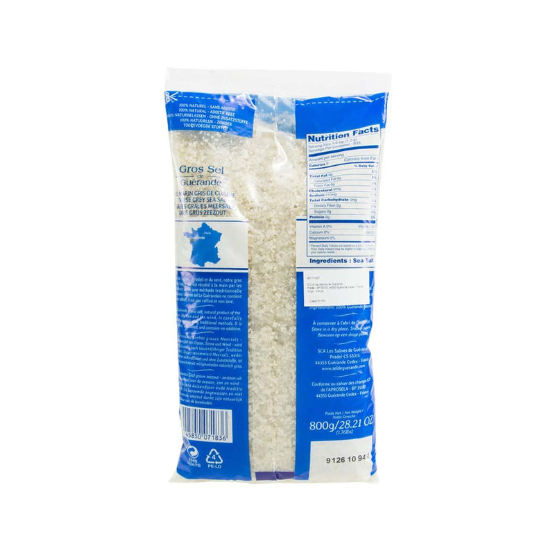 LE GUERANDAIS Coarse Grey Sea Salt from Guerande  (800g)