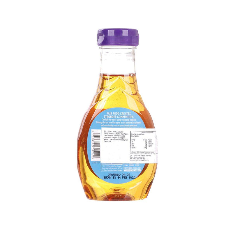WHOLESOME SWEETENERS 有機龍舌蘭草低升糖糖漿  (333g)