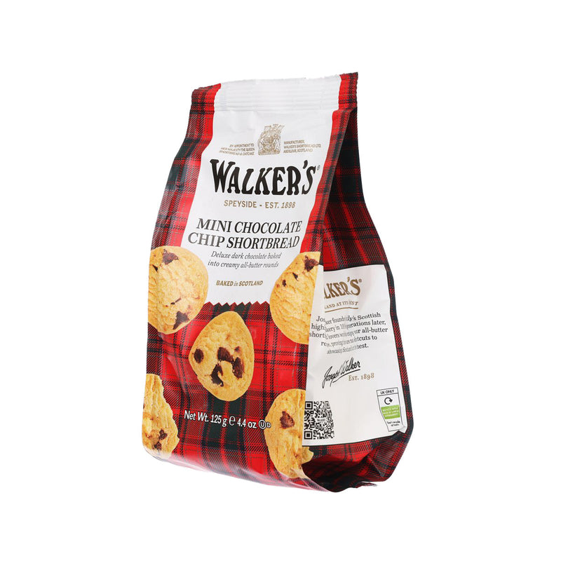 WALKERS Mini Chocolate Chip Shortbread  (125g)